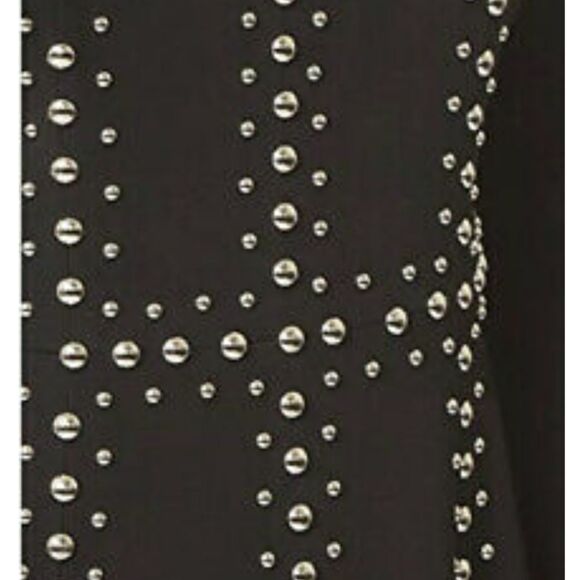 A.L.C. Black Studded Party Evening Shift Dress 2 - Picture 4 of 9